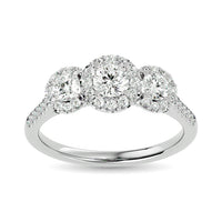 Thumbnail for Diamond 1 Ct.Tw. Engagement Ring in 14K White Gold