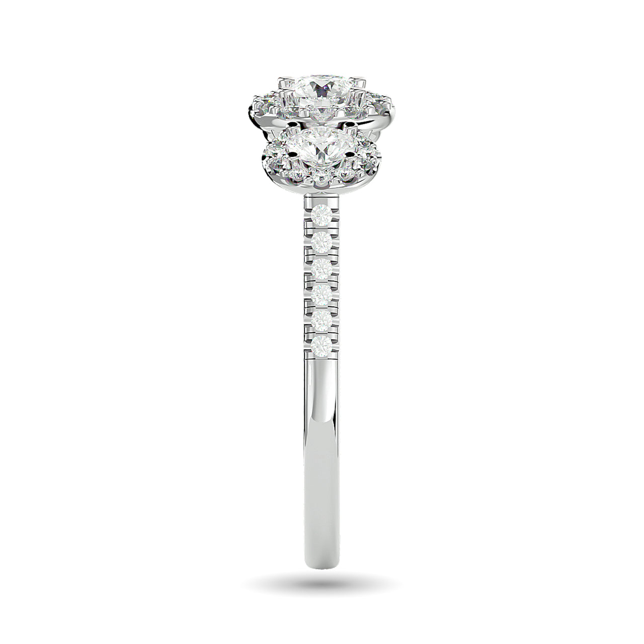 Diamond 1 Ct.Tw. Engagement Ring in 14K White Gold