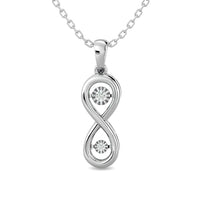 Thumbnail for Diamond 1/20 ct tw Infinity Pendant in Sterling Silver
