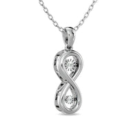 Thumbnail for Diamond 1/20 ct tw Infinity Pendant in Sterling Silver