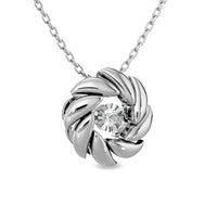 Thumbnail for Diamond 1/20 ct tw Flower Pendant in Sterling Silver