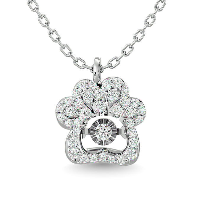 Diamond 1/20 Ct.Tw. Fashion Pendant in 925 Silver