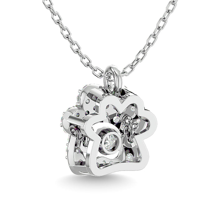 Diamond 1/20 Ct.Tw. Fashion Pendant in 925 Silver