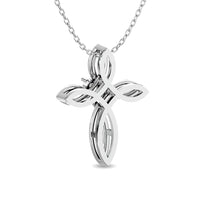 Thumbnail for Diamond 1/20 ct tw Cross Pendant in Sterling Silver