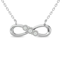 Thumbnail for Diamond 1/20 ct tw Infinity Pendant in Sterling Silver