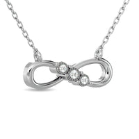 Thumbnail for Diamond 1/20 ct tw Infinity Pendant in Sterling Silver