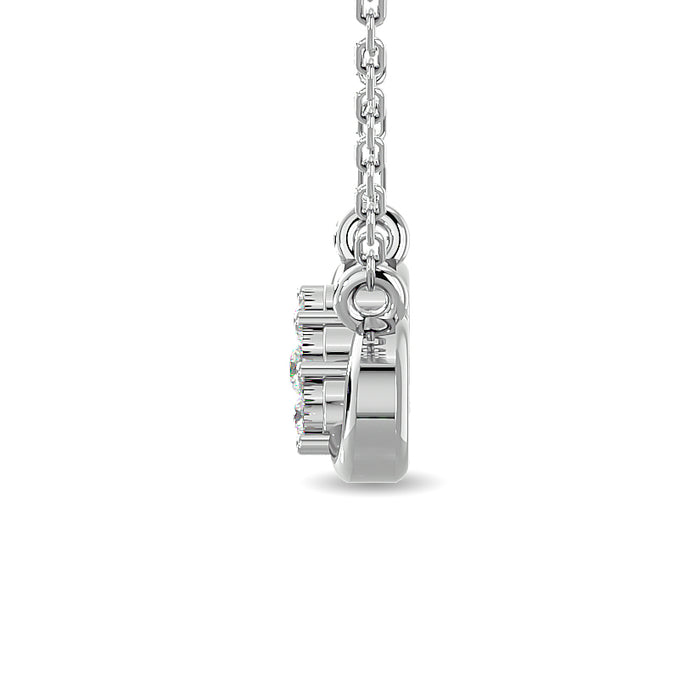 Diamond 1/20 ct tw Infinity Pendant in Sterling Silver