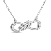 Thumbnail for Diamond 1/20 ct tw Infinity Pendant in Sterling Silver