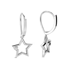 Thumbnail for Diamond 1/20 ct tw Star Earrings in Sterling Silver