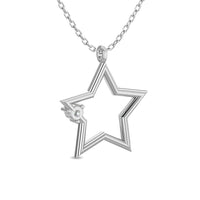Thumbnail for Diamond 1/20 ct tw Star Pendant in Sterling Silver