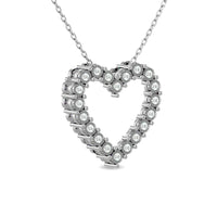 Thumbnail for Diamond 1/6 Ct.Tw. Heart Pendant in Sterling Silver