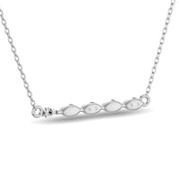 Thumbnail for Diamond Round Cut Fashion Necklace 1/10 ct tw in 10K White Gold