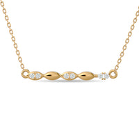 Thumbnail for Diamond 1/10 ct tw Fashion Necklace in 10K Yellow Gold