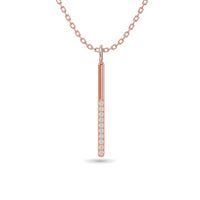 Thumbnail for Diamond 1/10 ct tw Fashion Pendant in 10K Rose Gold