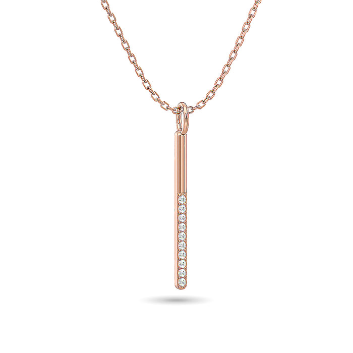 Diamond 1/10 ct tw Fashion Pendant in 10K Rose Gold