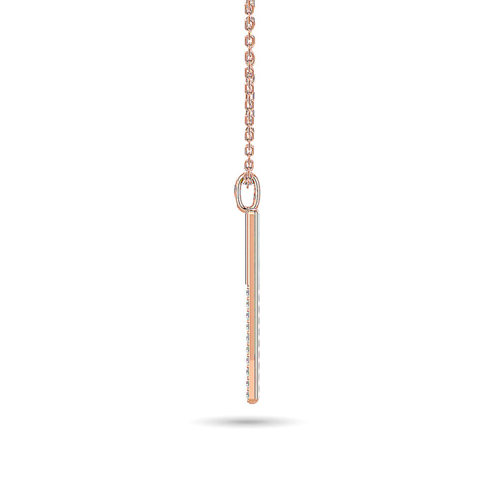 Diamond 1/10 ct tw Fashion Pendant in 10K Rose Gold