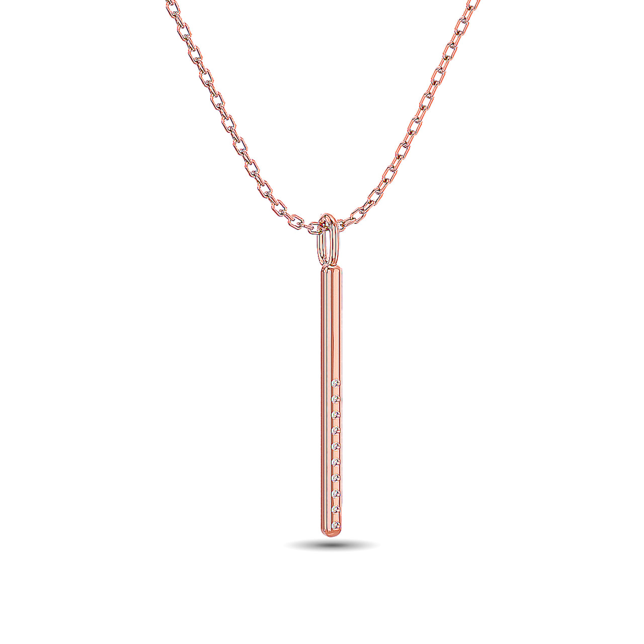 Diamond 1/10 ct tw Fashion Pendant in 10K Rose Gold