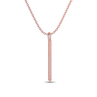 Thumbnail for Diamond 1/10 ct tw Fashion Pendant in 10K Rose Gold