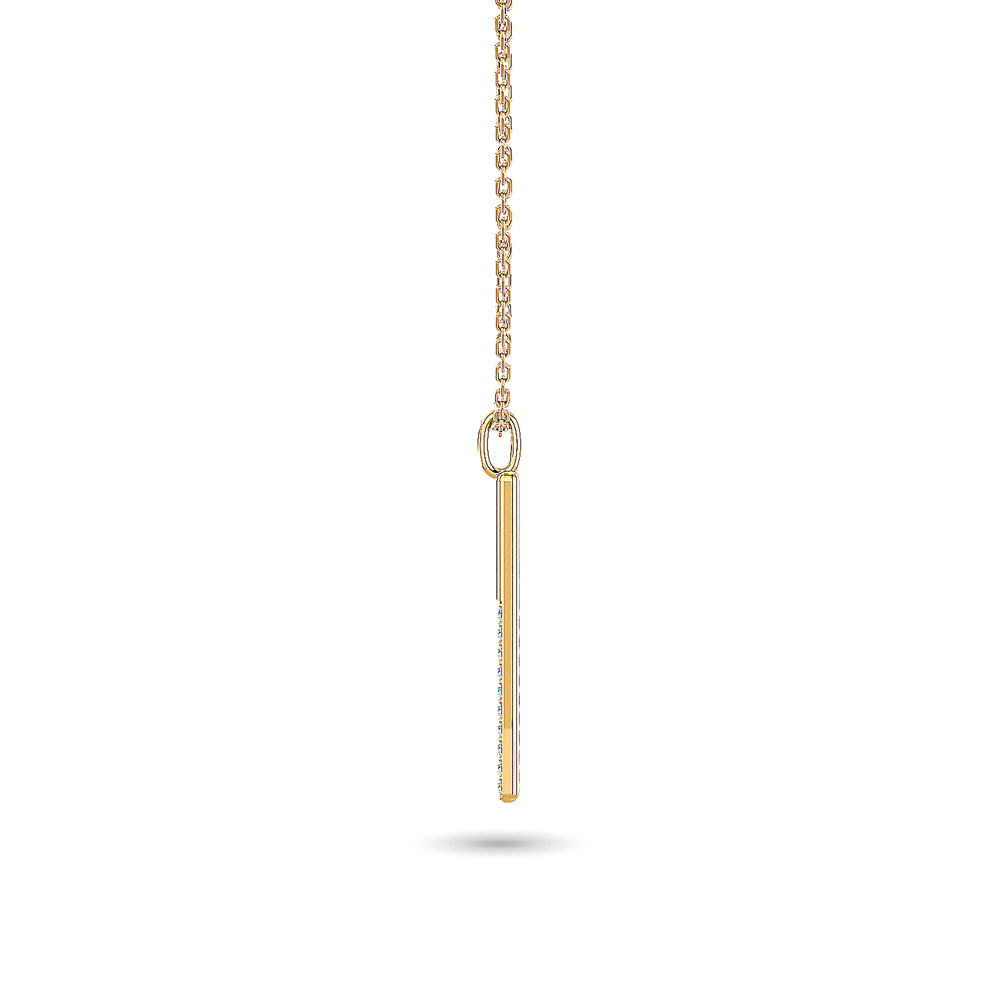 Diamond 1/10 ct tw Fashion Pendant in 10K Yellow Gold