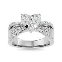 Thumbnail for Diamond 1 Ct.Tw. Heart Engagement Ring in 14K White Gold