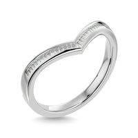 Thumbnail for Diamond 1/6 Ct.Tw. Chevron Band in 14K White Gold