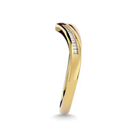 Thumbnail for Diamond 1/6 Ct.Tw. Chevron Band in 14K Yellow Gold