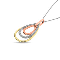 Thumbnail for Diamond 1/5 ct tw Fashion Pendant in 14K Two Tone Gold