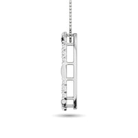 Thumbnail for Diamond 1/4 ct tw Circle Pendant in 14K White Gold