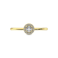 Thumbnail for Diamond 1/5 ct tw Round Cut Fashion Ring in 10K Yellow Gold
