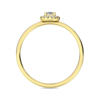 Thumbnail for Diamond 1/5 ct tw Round Cut Fashion Ring in 10K Yellow Gold