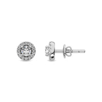 Thumbnail for Diamond 1/3 ct tw Round Cut Fashion Earrings in 10K White Gold