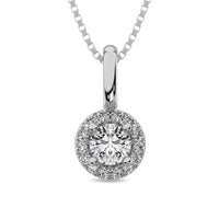 Thumbnail for Diamond 1/5 ct tw Round Cut Fashion Pendant in 10K White Gold