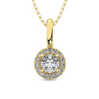 Thumbnail for Diamond 1/5 ct tw Round Cut Fashion Pendant in 10K Yellow Gold