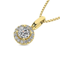 Thumbnail for Diamond 1/5 ct tw Round Cut Fashion Pendant in 10K Yellow Gold