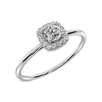 Thumbnail for Diamond 1/5 ct tw Round Cut Fashion Ring in 10K White Gold