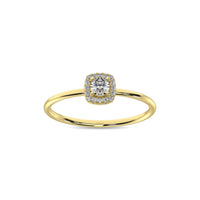 Thumbnail for Diamond 1/5 ct tw Round Cut Fashion Ring in 10K Yellow Gold