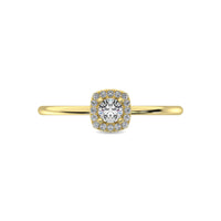 Thumbnail for Diamond 1/5 ct tw Round Cut Fashion Ring in 10K Yellow Gold