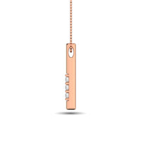 Thumbnail for Diamond 1/20 ct tw Triology Pendant in 10K Rose Gold