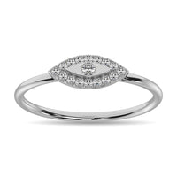 Thumbnail for Diamond 1/10 ct tw Round Cut Fashion Ring in 10K White Gold