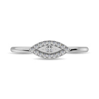 Thumbnail for Diamond 1/10 ct tw Round Cut Fashion Ring in 10K White Gold