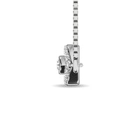Thumbnail for Diamond 1/10 ct tw Round Cut Fashion Necklace in 10K White Gold