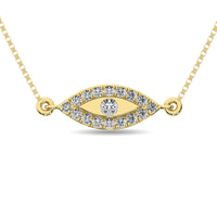 Thumbnail for Diamond 1/10 ct tw Round Cut Fashion Necklace in 10K Yellow Gold