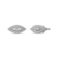 Thumbnail for Diamond 1/6 ct tw Round Cut Fashion Earrings in 10K White Gold