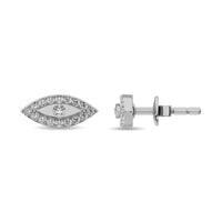 Thumbnail for Diamond 1/6 ct tw Round Cut Fashion Earrings in 10K White Gold