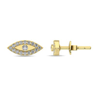 Thumbnail for Diamond 1/6 ct tw Round Cut Fashion Earrings in 10K Yellow Gold