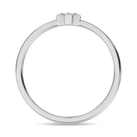 Thumbnail for Diamond 1/20 ct tw Round Cut Cross Ring in 10K White Gold