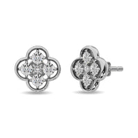 Thumbnail for Diamond 1/6 ct tw Fashion Earrings in 10K White Gold