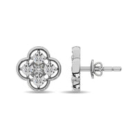 Thumbnail for Diamond 1/6 ct tw Fashion Earrings in 10K White Gold