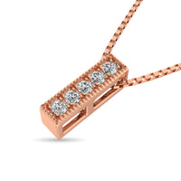 Thumbnail for Diamond 1/20 ct tw Fashion Pendant in 10K Rose Gold