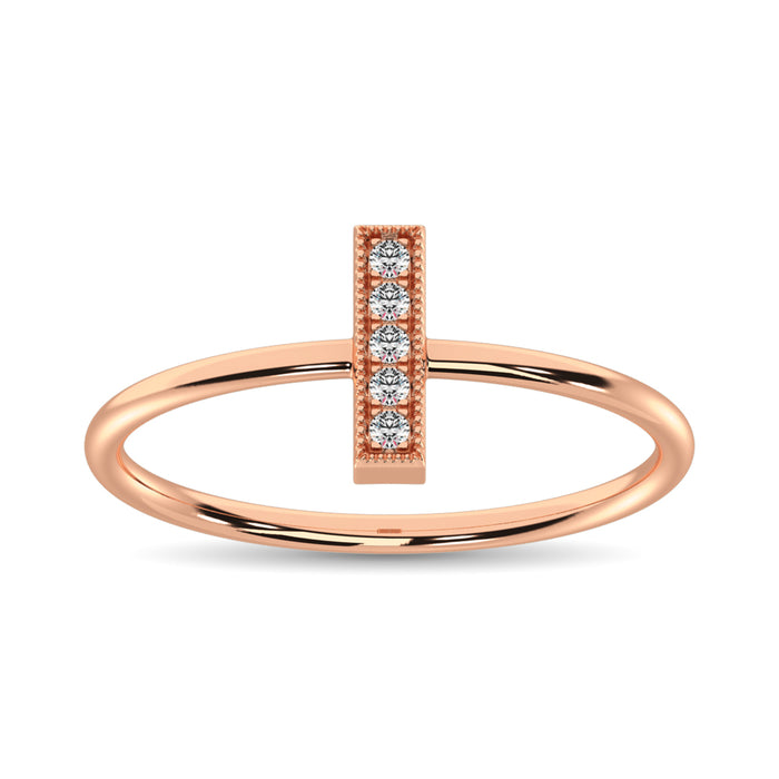 Diamond 1/20 Ct.Tw. Fashion Ring in 10K Rose Gold